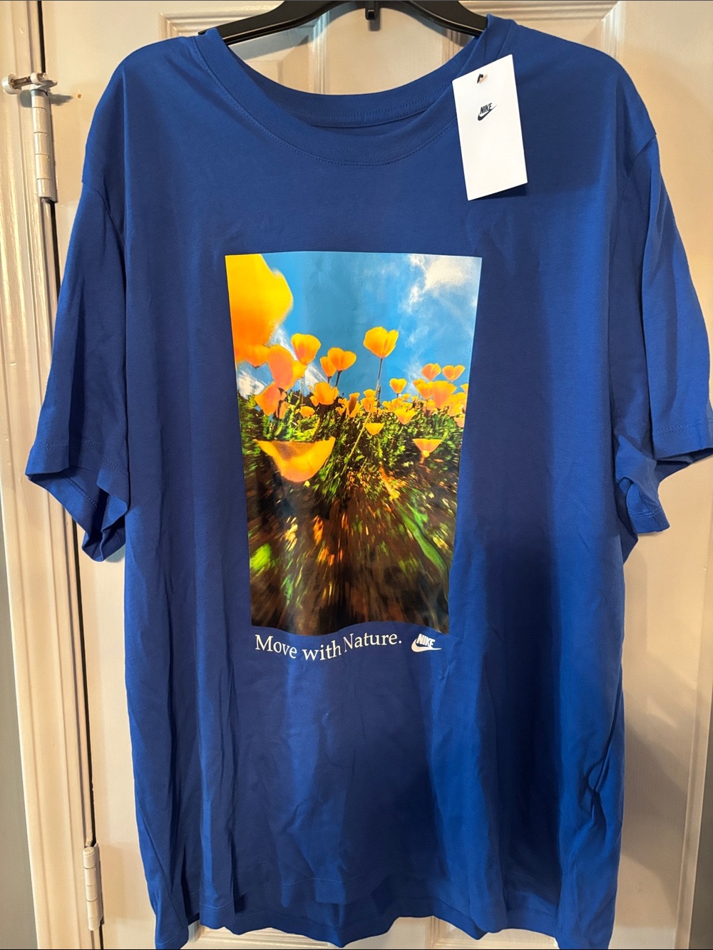 Nike Move With Nature Royal Blue Tee NWT